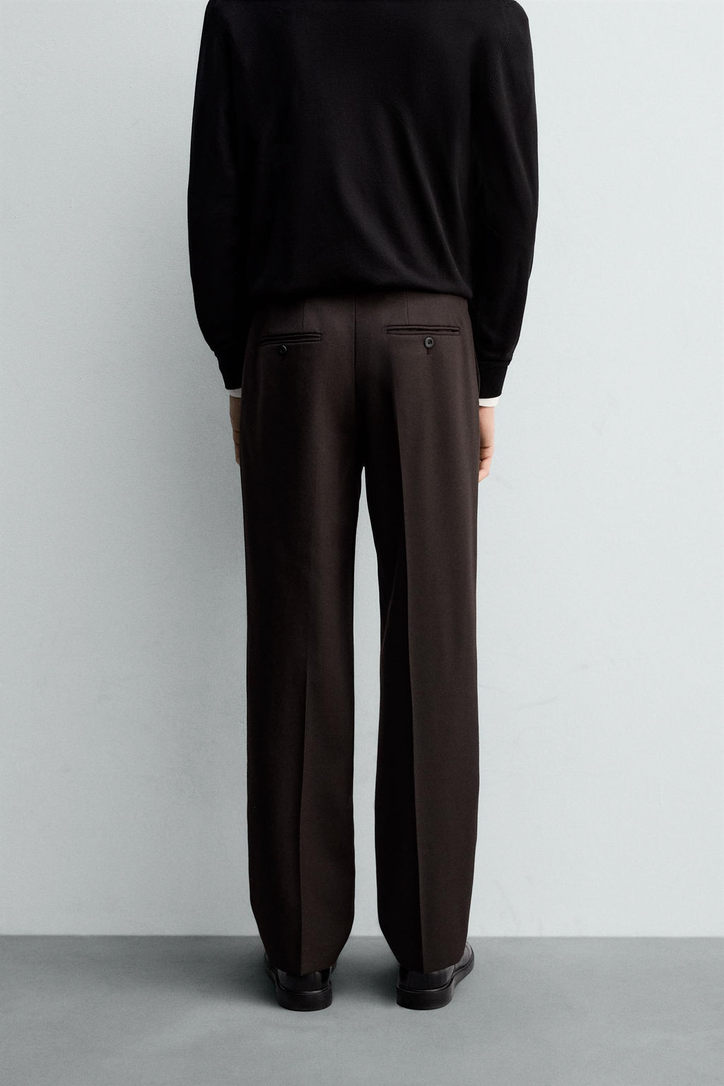 100% WOOL PLEATED TROUSERS - Zara фото 2