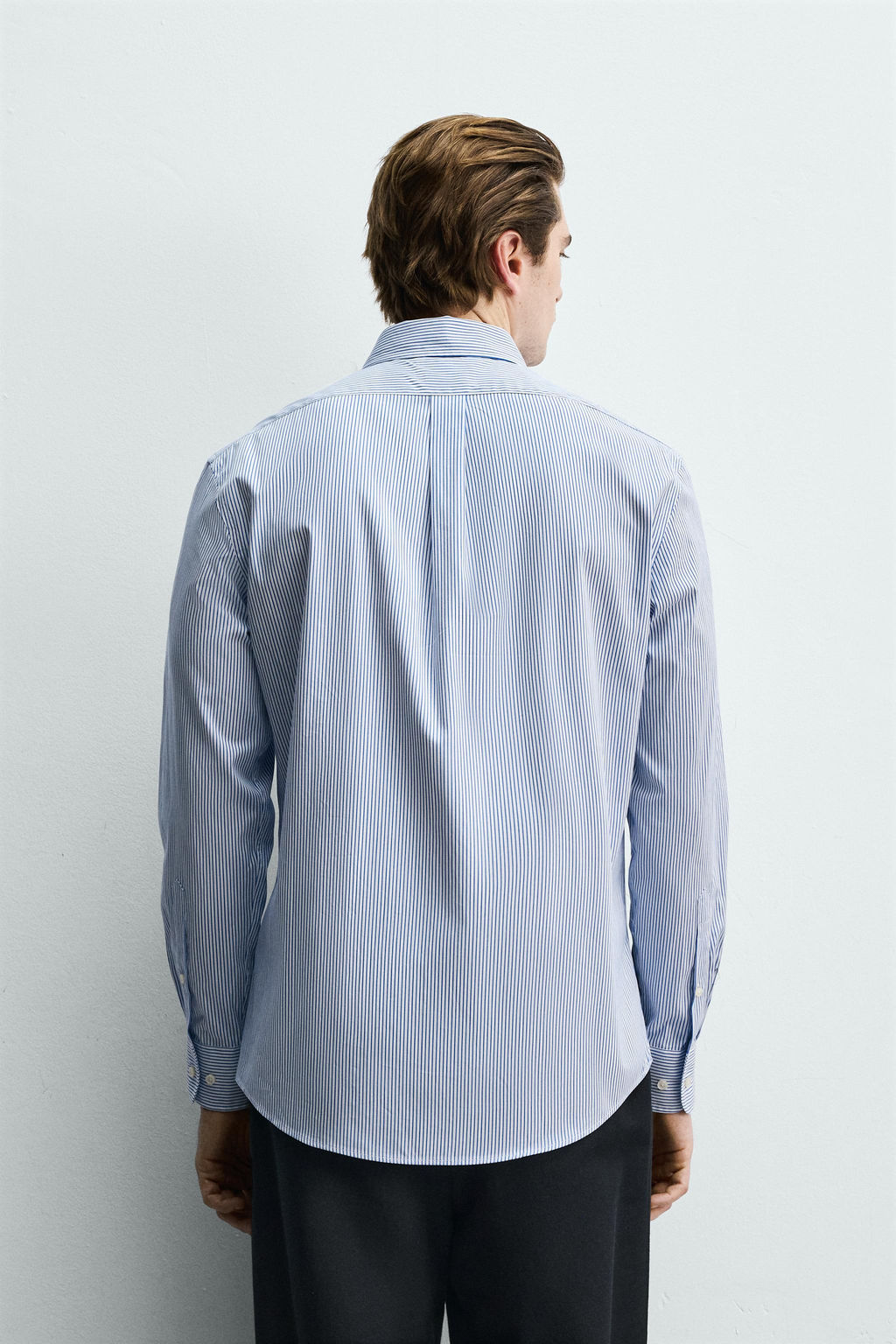 CAMISA REGULAR FIT ALGOD?N / rayas - Zara фото 3
