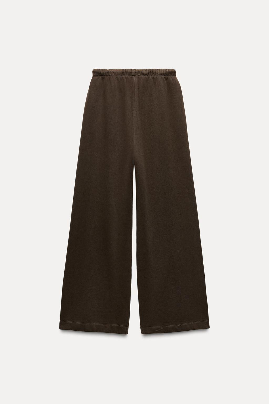 STRAIGHT-LEG PLUSH TROUSERS - Zara фото 9
