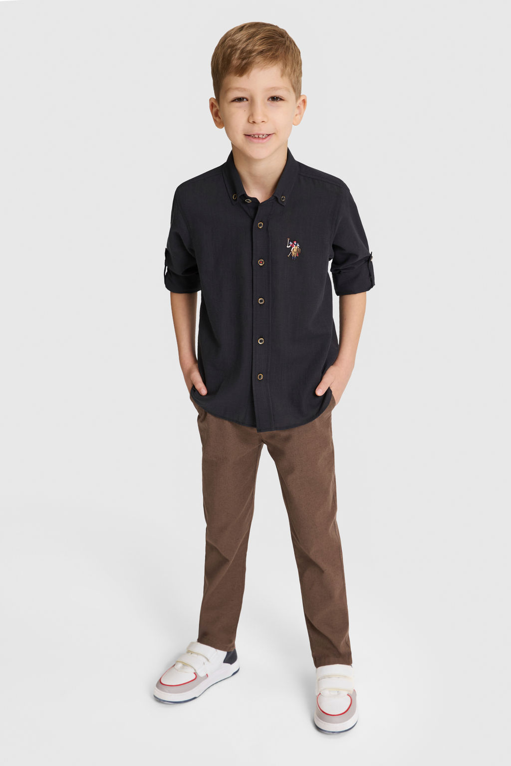 Erkek Гocuk Siyah Uzun Kollu Basic GГmlek - U.s. polo assn фото 4