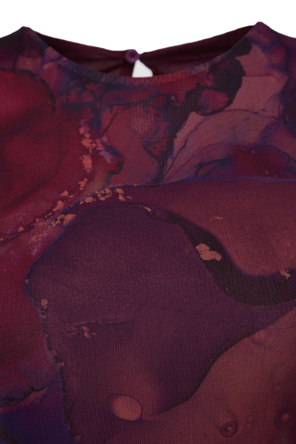 TRENDYOLMILLA Mavi Bask?l? Tul Fitted/Vucuda Oturan Esnek Mini Orme Elbise TWOAW24EL00135 фото 16