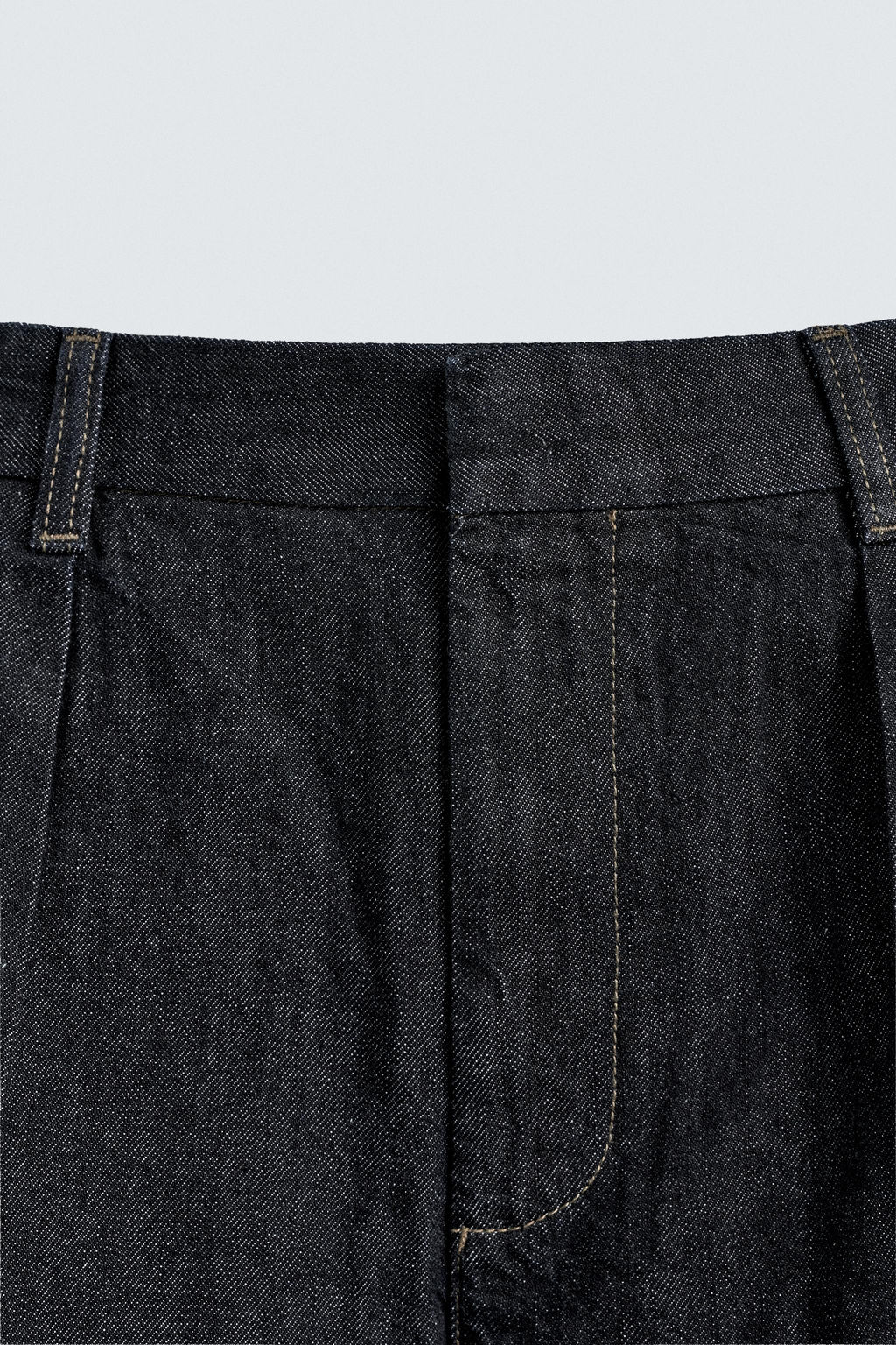 PLEATED WIDE-LEG JEANS - Zara фото 9