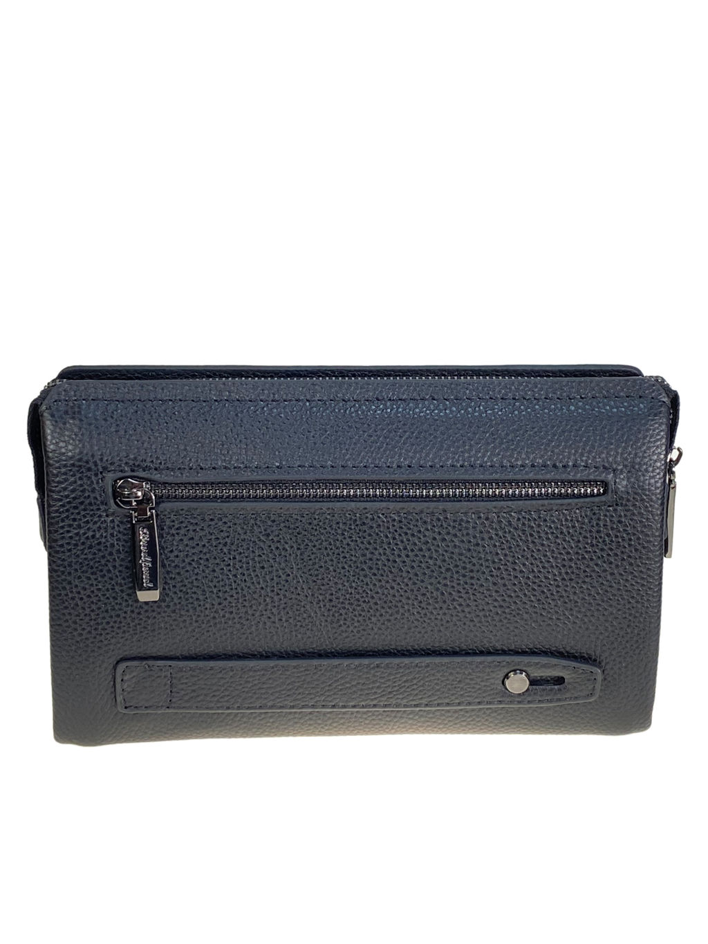 Клатч мужской из натуральной кожи, цвет черный - Greta фото 2