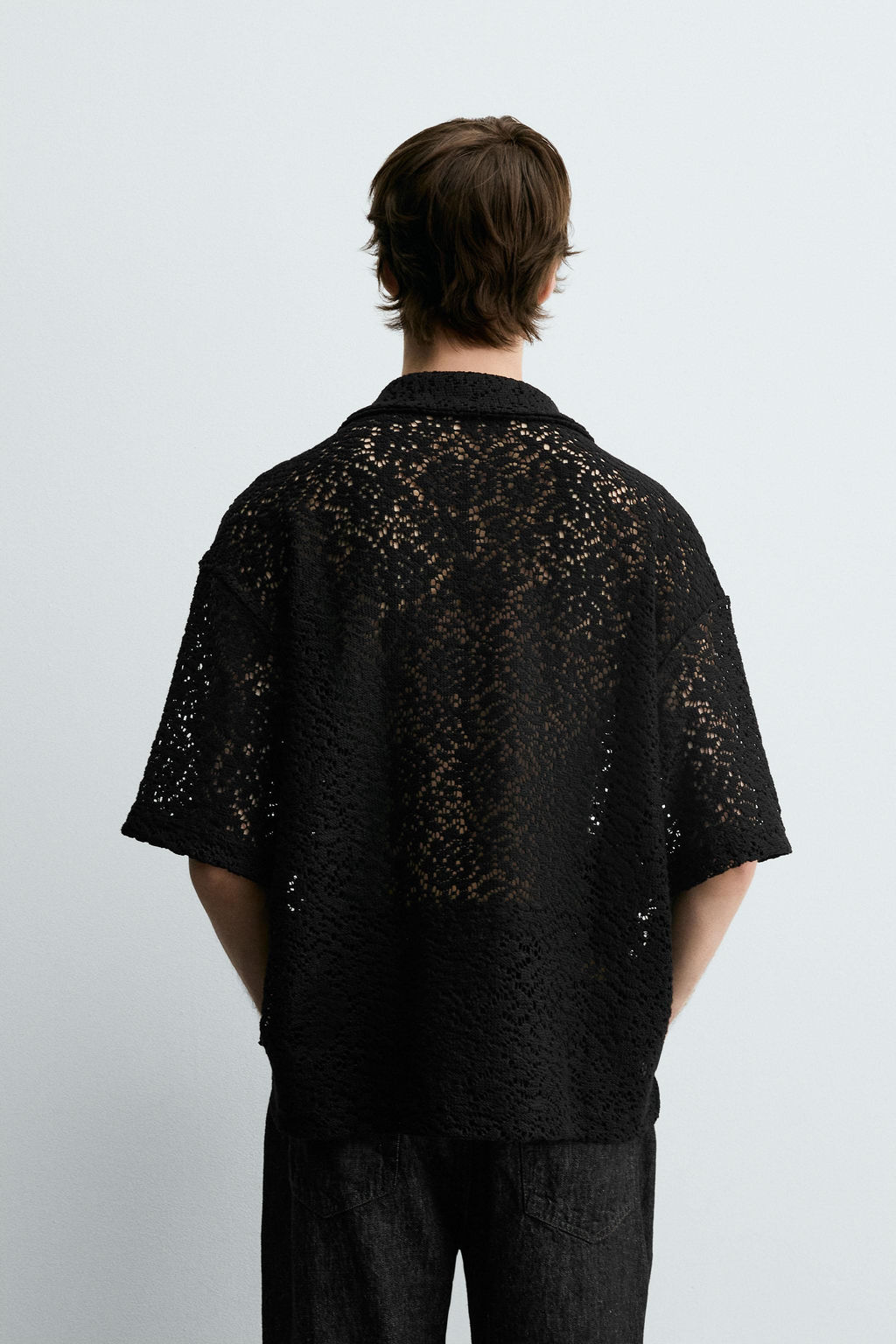 CROCHET TEXTURED SHIRT - Zara фото 3