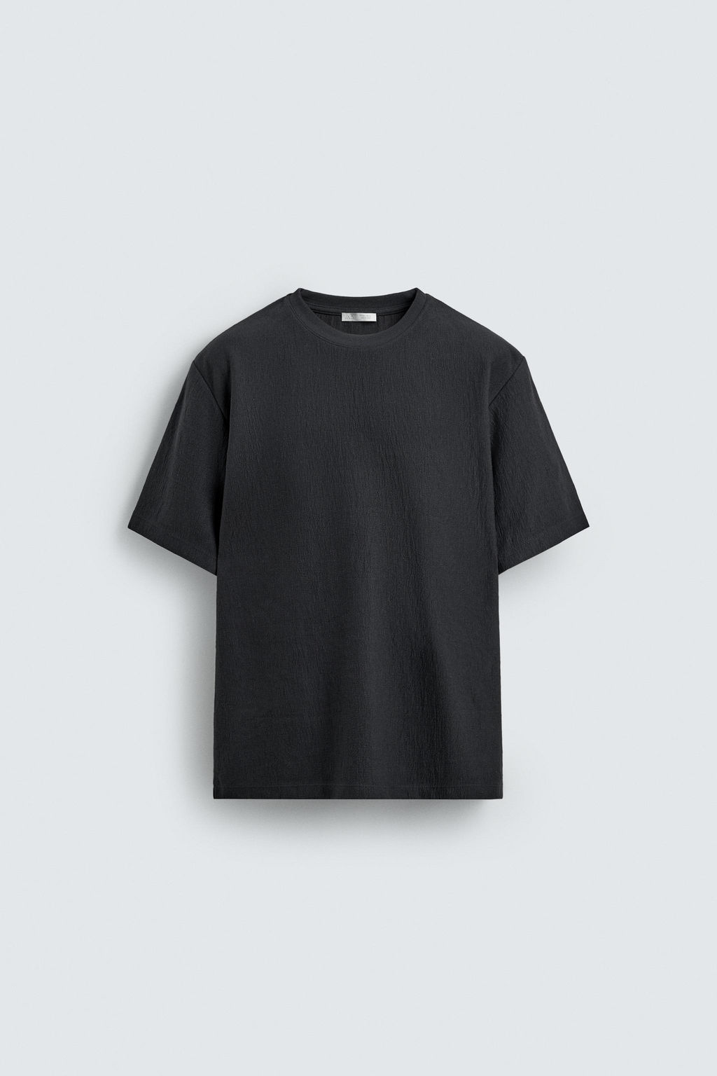 CAMISETA RELAXED FIT ESTRUCTURA / Azul / Acero - Zara фото 7