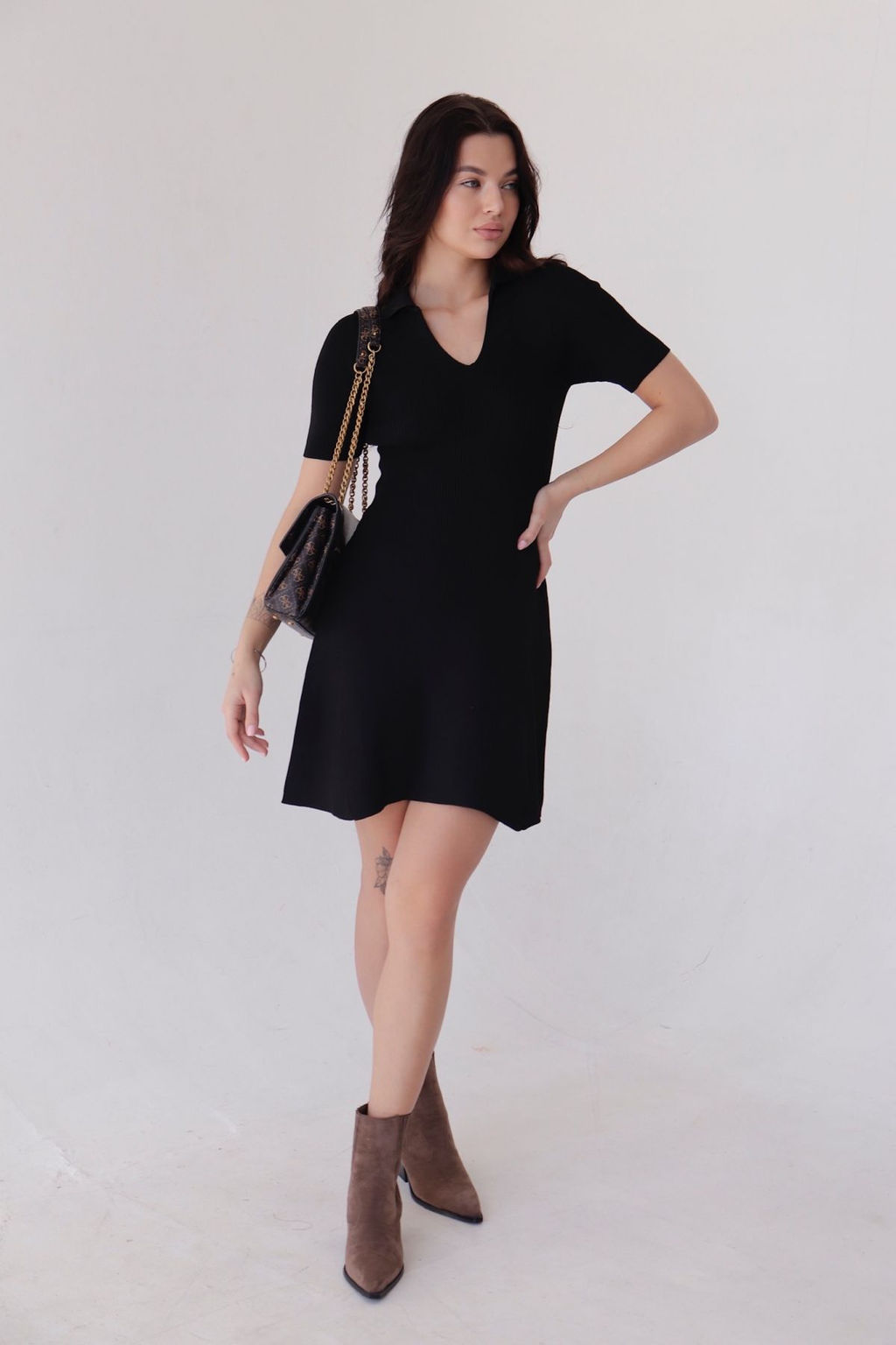 11331 Платье чёрное трикотажное (остаток: 42, 44) - Martichelli фото 19