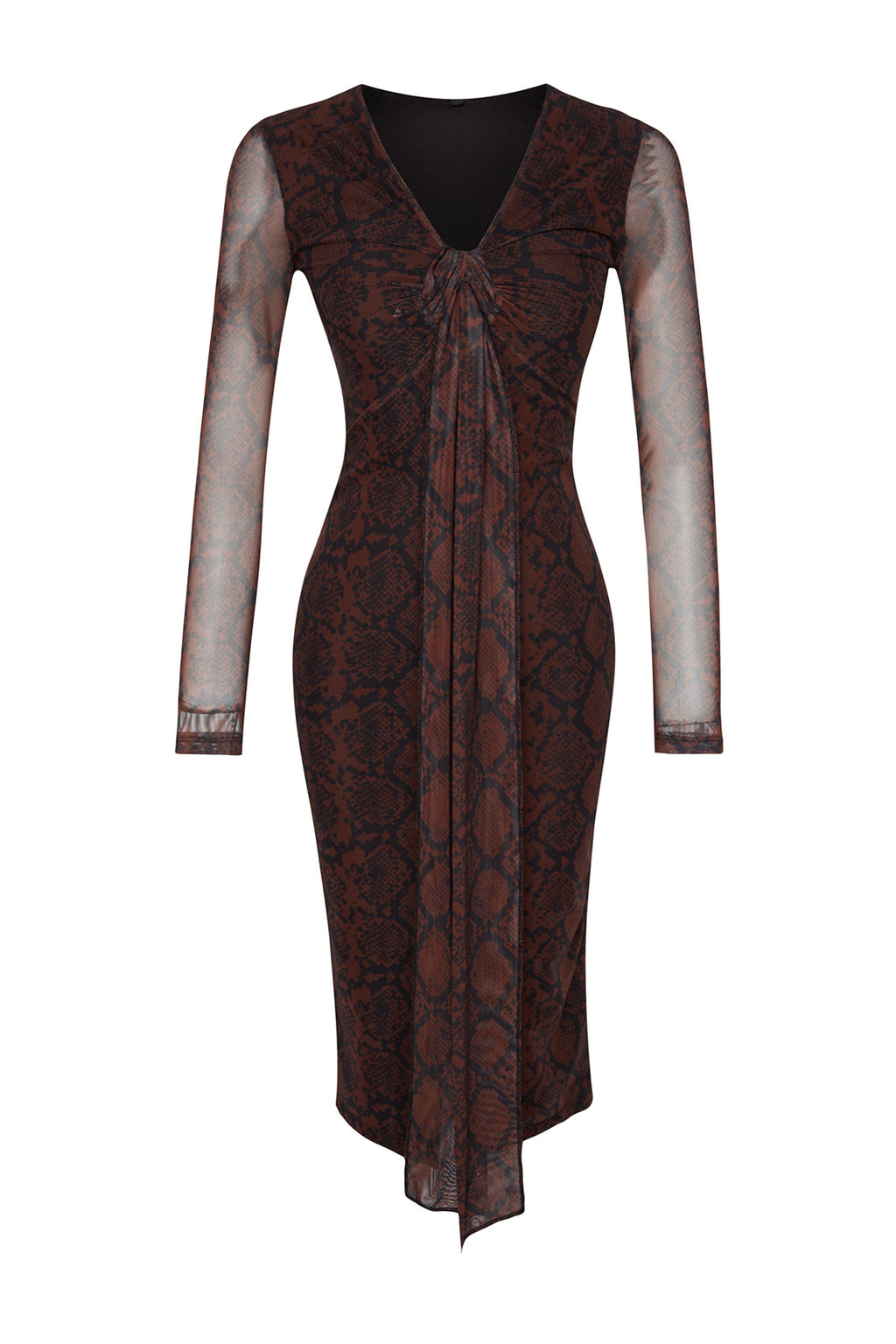 Cok Renkli Hayvan Desenli Anvelop Orme Astarl? Tul S?k Abiye Elbise TPRAW24EL00102 - Trendyolmilla фото 7