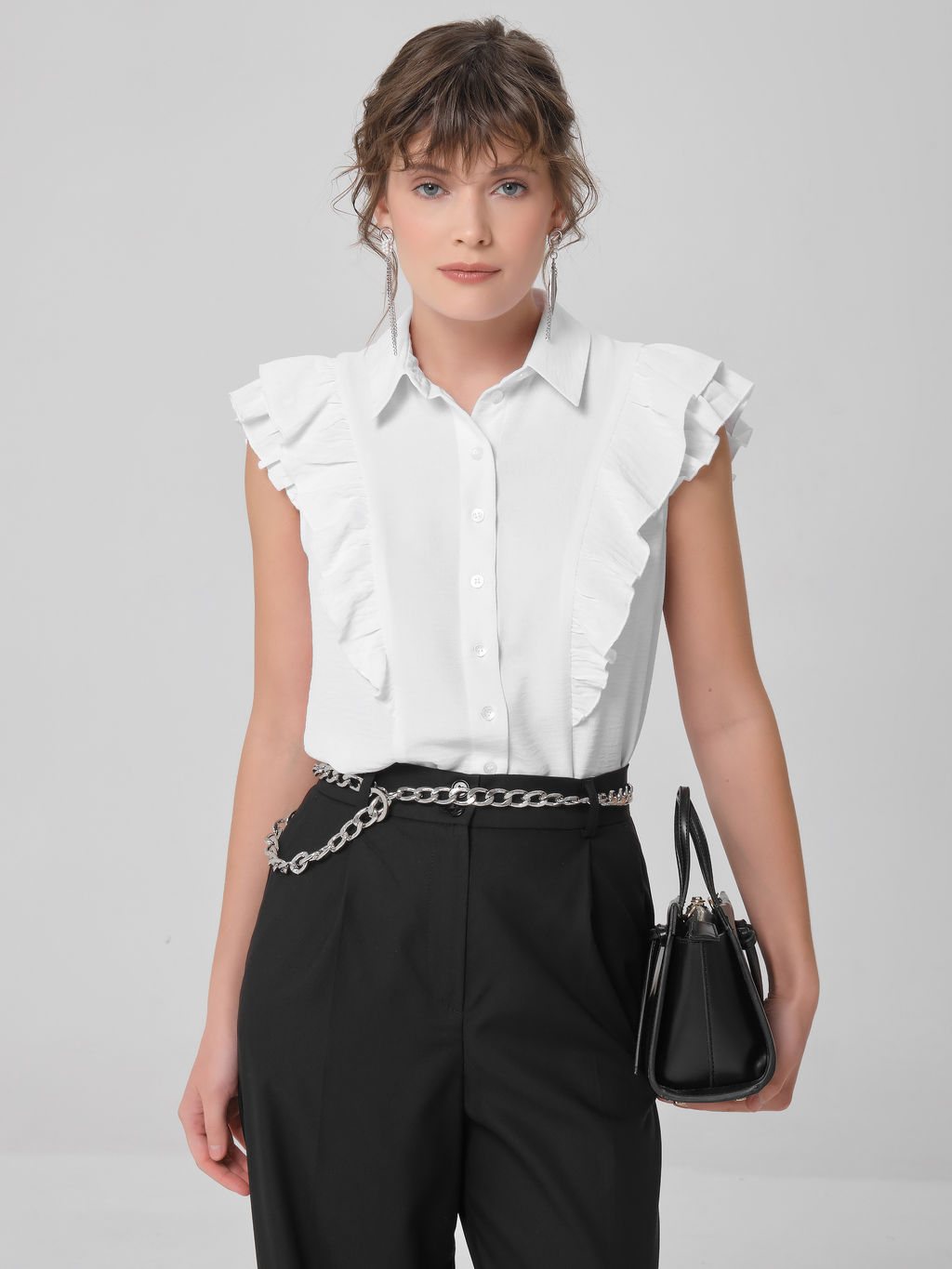 Блузка с оборками