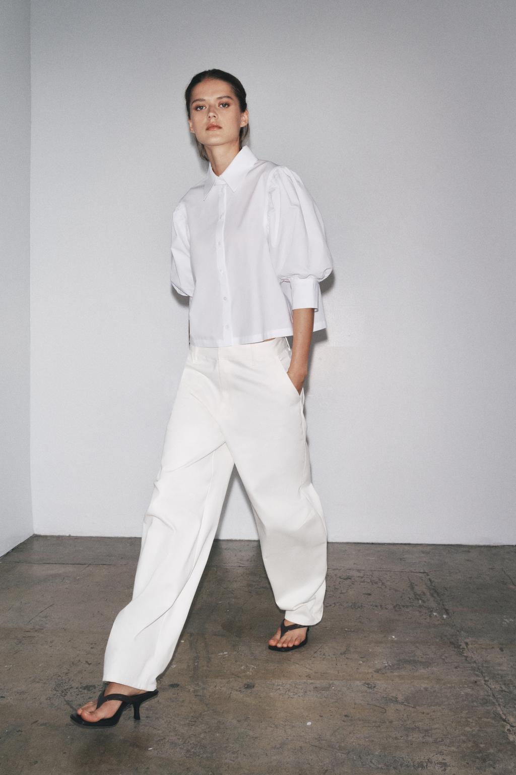 ZW COLLECTION POPLIN SHIRT - Zara фото 18