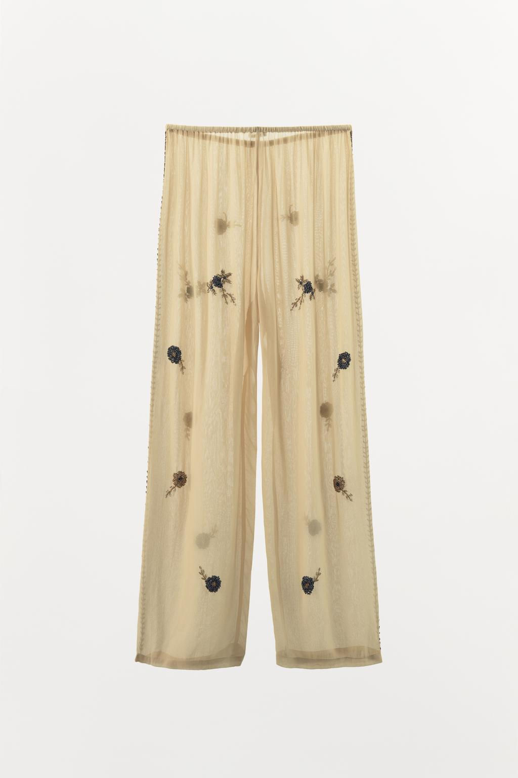 BEADED TROUSERS - Zara фото 5