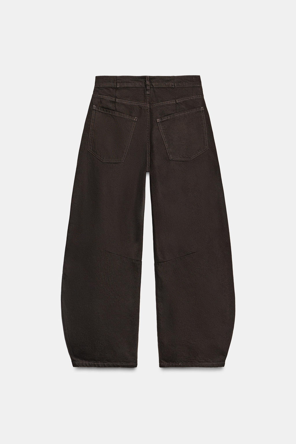 ZW COLLECTION MID-WAIST BALLOON JEANS - Zara фото 6
