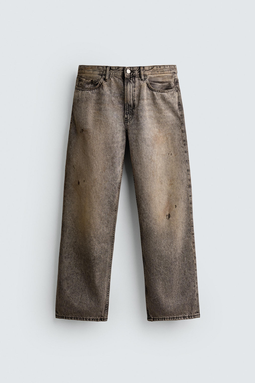 JEANS BAGGY FIT / Gris / Tostado