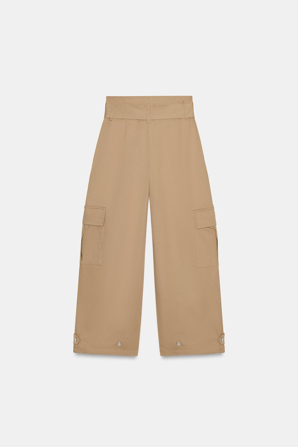 PAPERBAG CARGO TROUSERS - Zara фото 8
