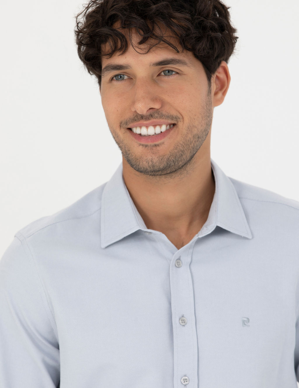 Gri Slim Fit Uzun Kollu G_mlek