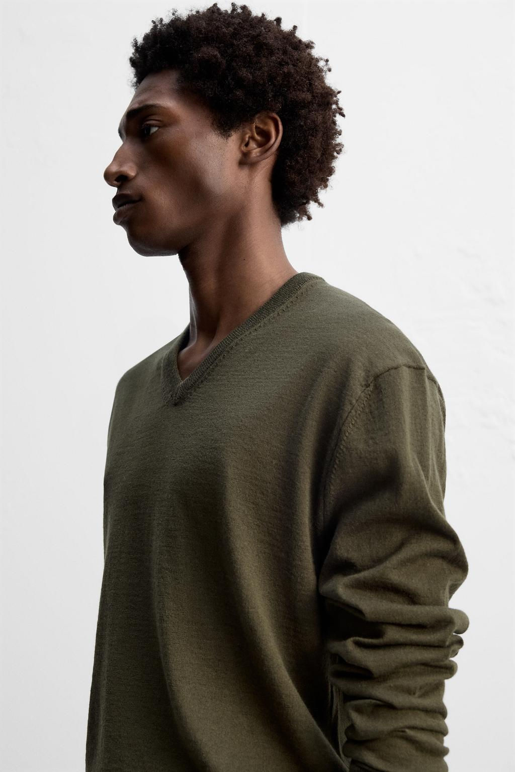 WOOL - COTTON SWEATER - Zara фото 6