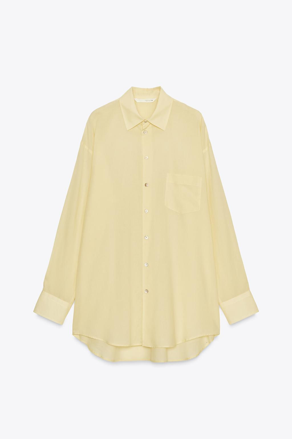 ZW COLLECTION OVERSIZE SHIRT - Zara фото 7
