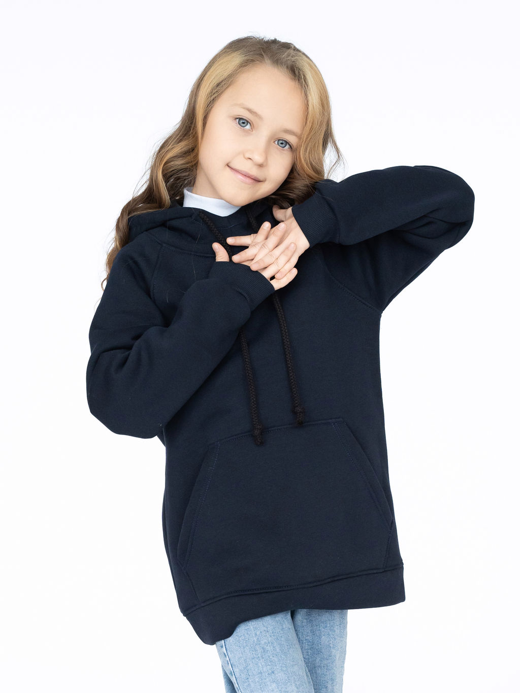 Толстовка детская темносиняя