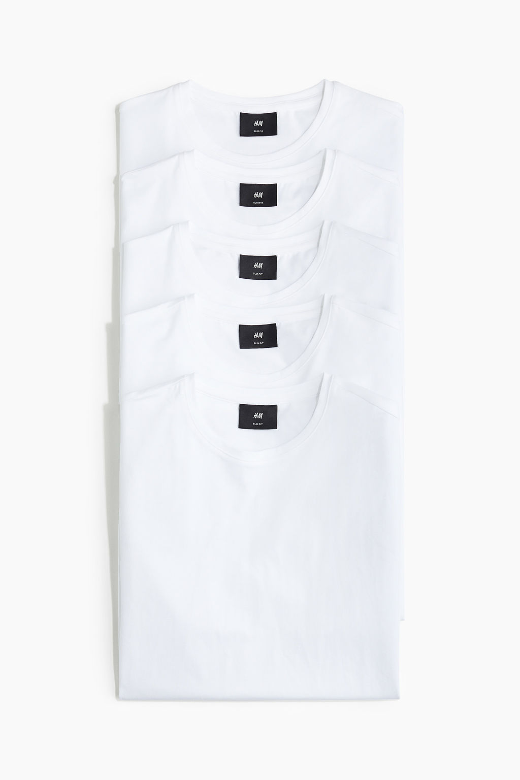 Pack de 5 camisetas Slim Fit - H&m фото 11