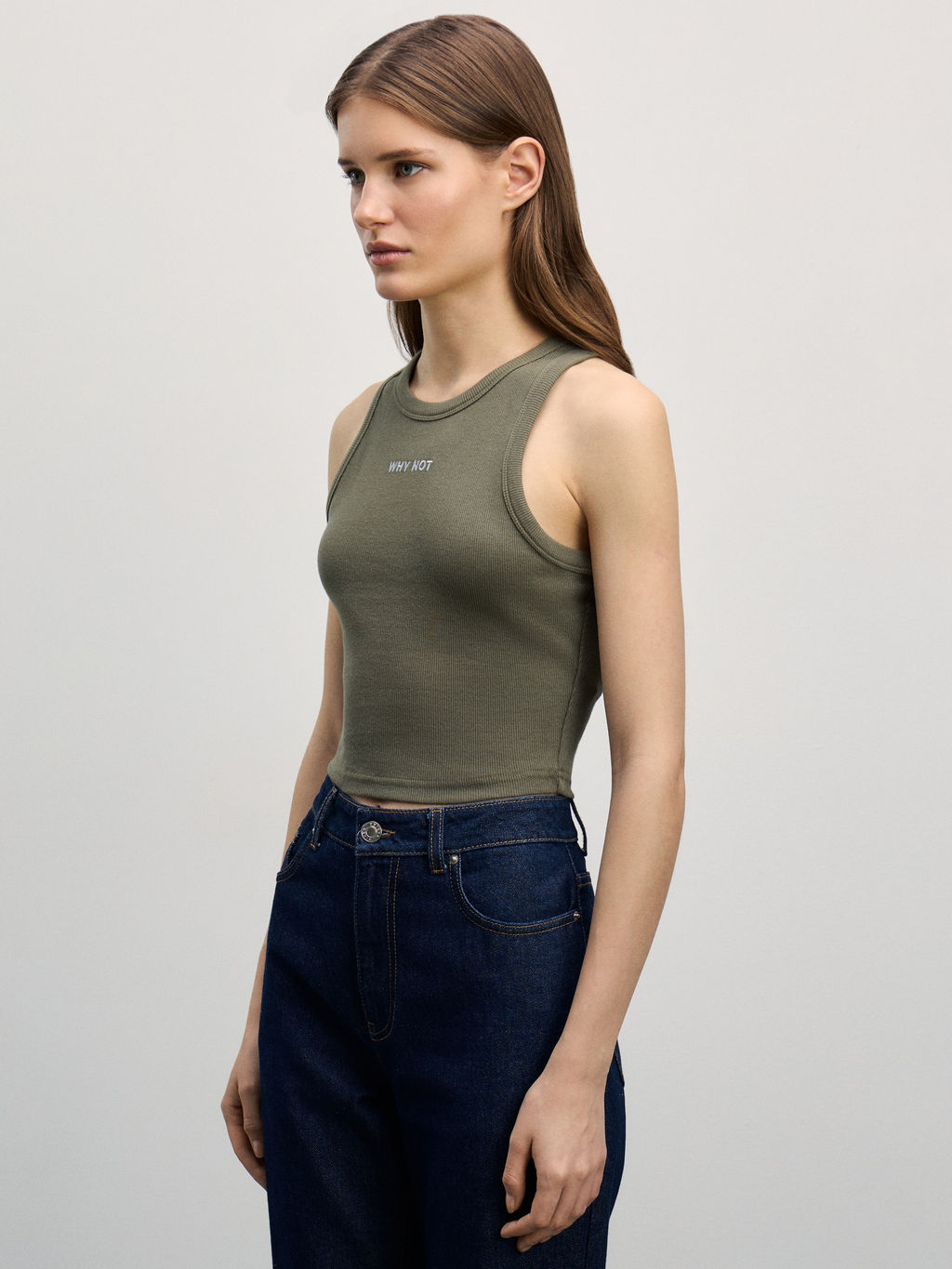 Укороченный топ с вышивкой / Zarina фото 4