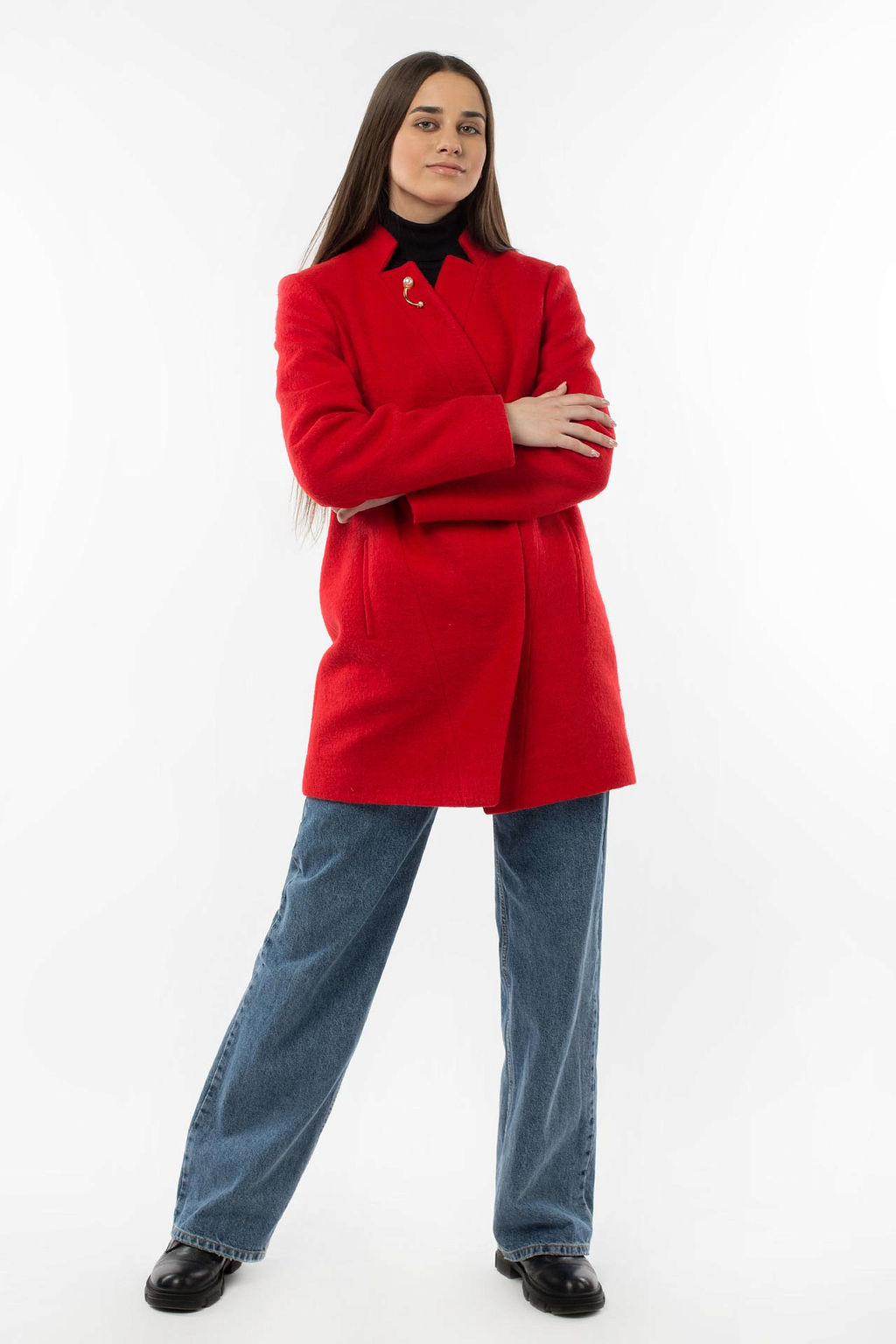 01-07721 Пальто женское демисезонное - El podio фото 7