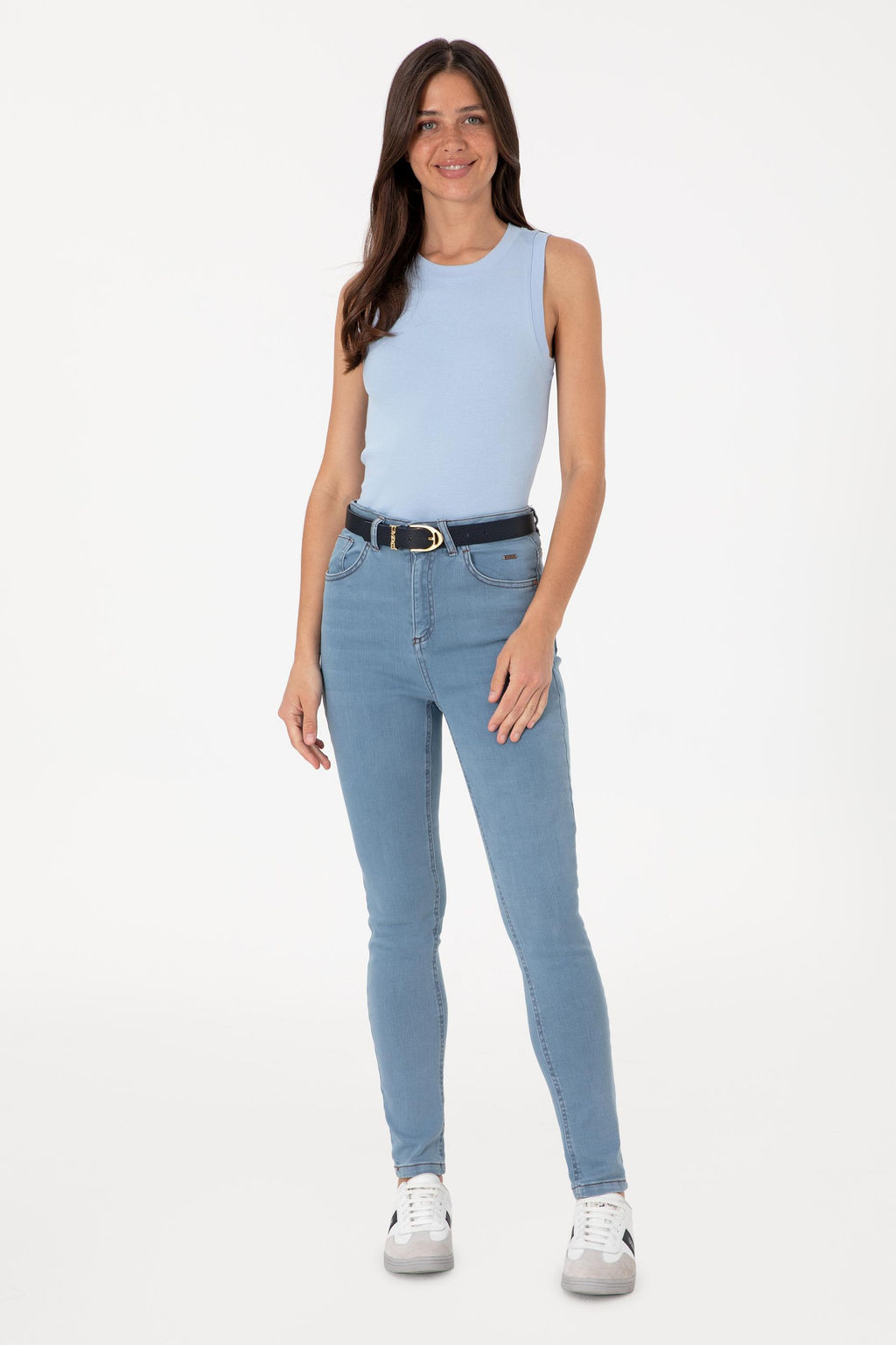Kad_n Eflatun Jean Pantolon Sepette S_rpriz _ndirim - U.s. polo assn фото 3