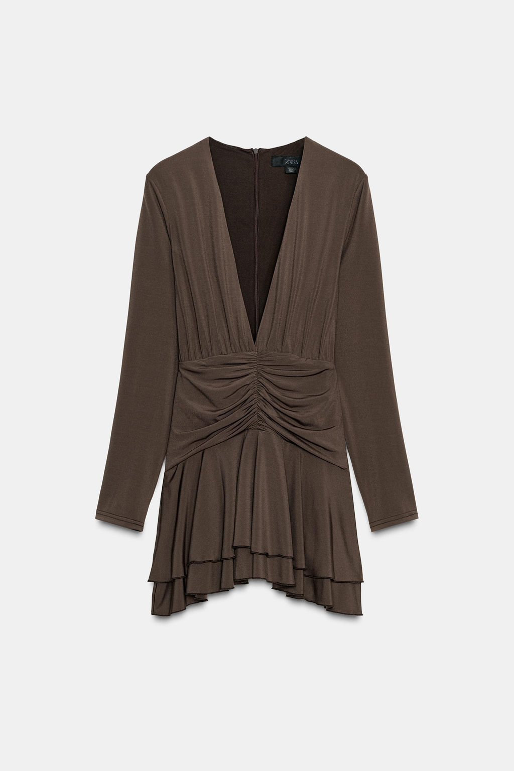 DRAPED WAIST PLAYSUIT DRESS - Zara фото 5