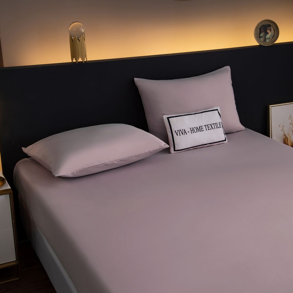 Комплект постельного белья Однотонный Сатин на резинке CSR036 2 спальный 70-70 2 шт;50-70 2 шт - Ситрейд фото 8