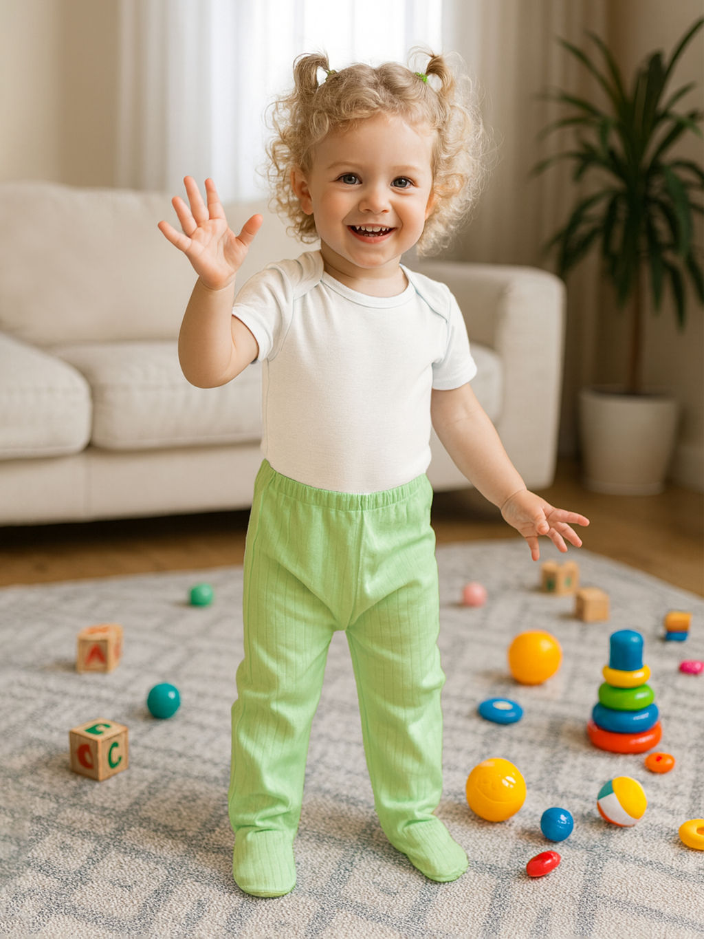 Ползунки короткие салатовые 210(Т) (74, 48)