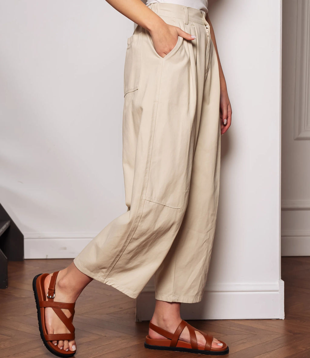 Брюки #КТ5203, светло-бежевый - Dommod фото 3