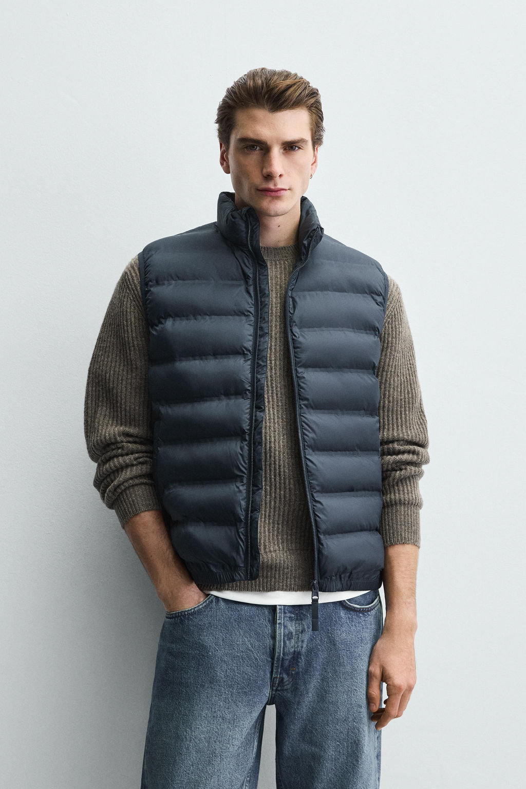 WATER-REPELLENT LIGHTWEIGHT PUFFER GILET - Zara фото 15