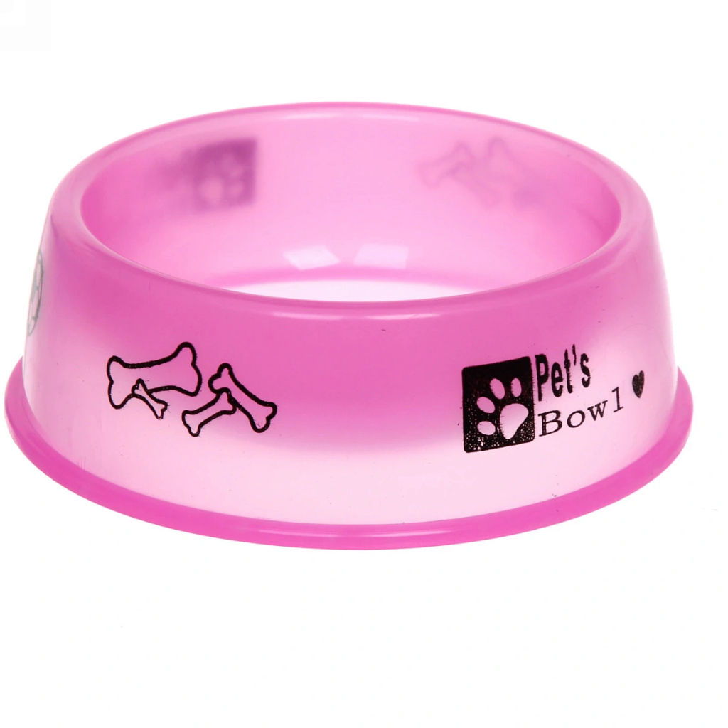 Цена за 6 шт. Миска пластиковая "Мр. Декстер", цвет розовый, 15*5см /300мл