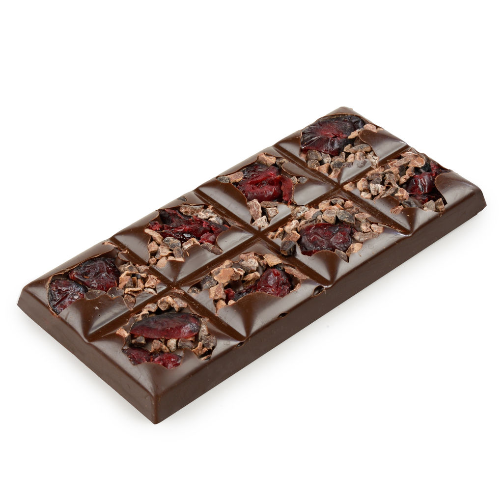Шоколад темный Крафтовый микс с клюквой 50 гр - Chokodelika фото 3