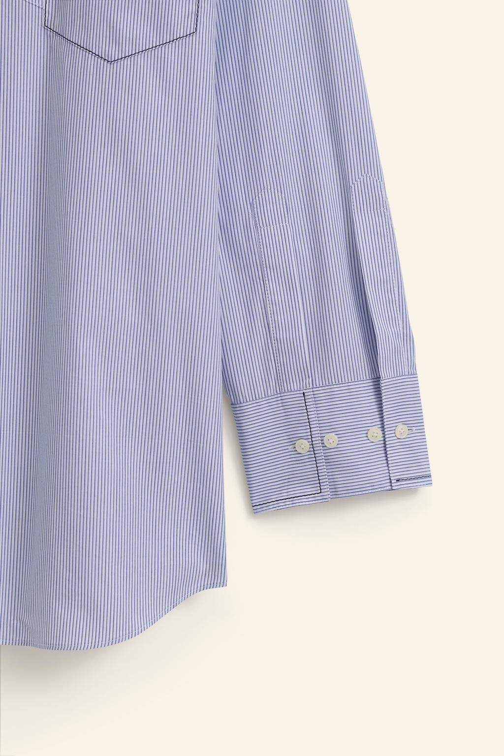 OVERSIZE STRIPE SHIRT LIMITED EDITION - Zara фото 11