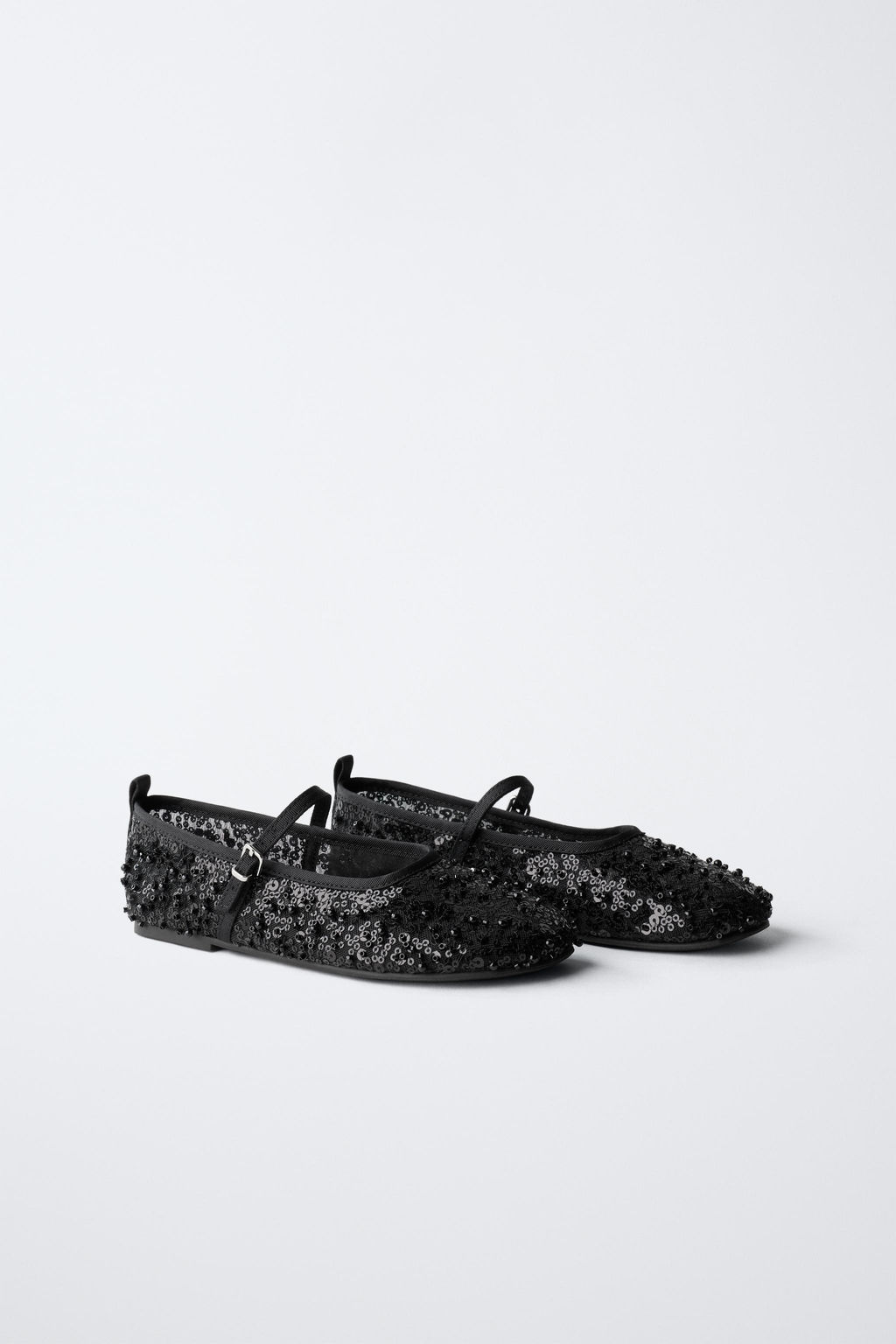 BALLERINAS WITH FAUX PEARL BUCKLE - Zara фото 3