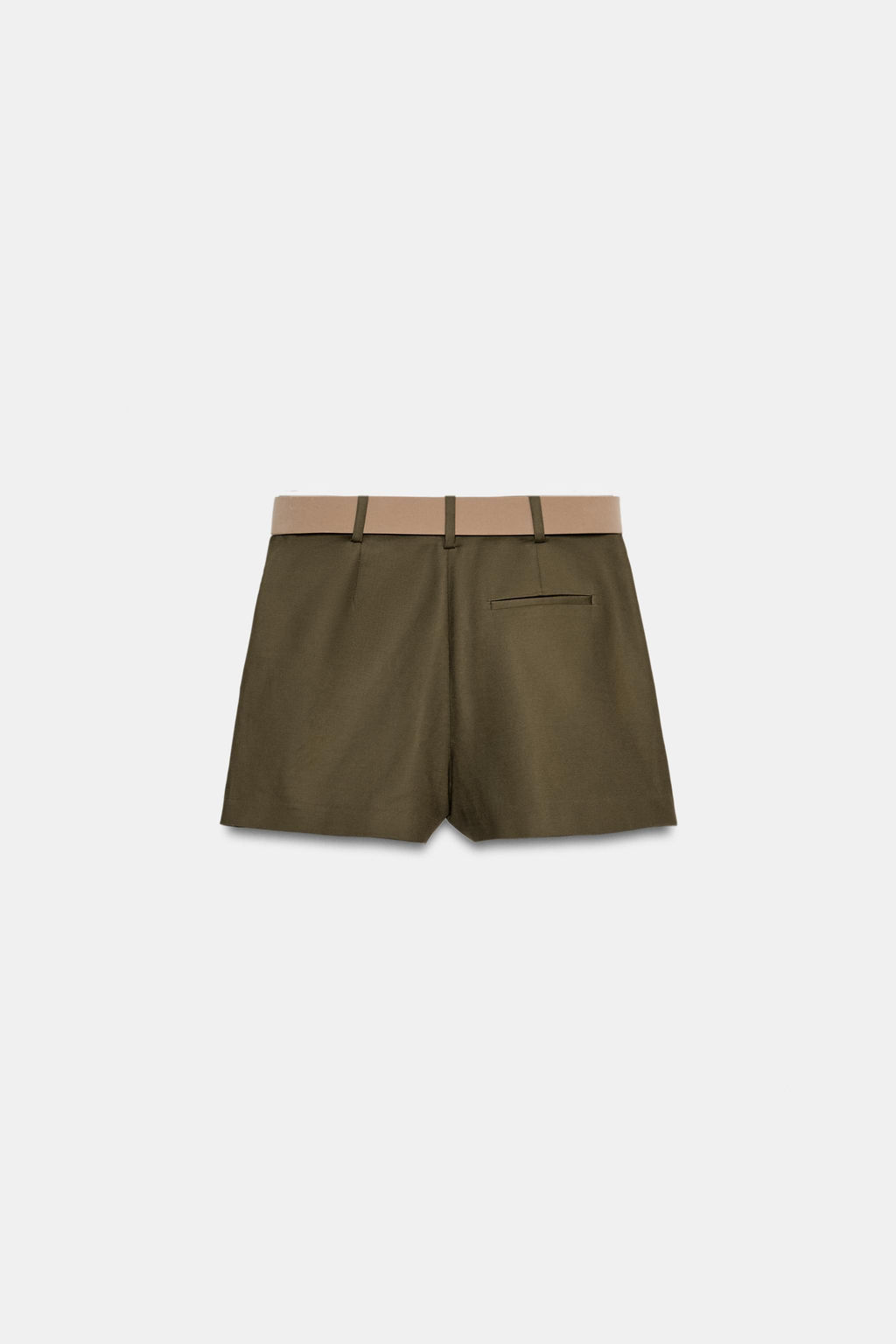 FALDA PANTAL?N CINTUR?N / Khaki - Zara фото 8