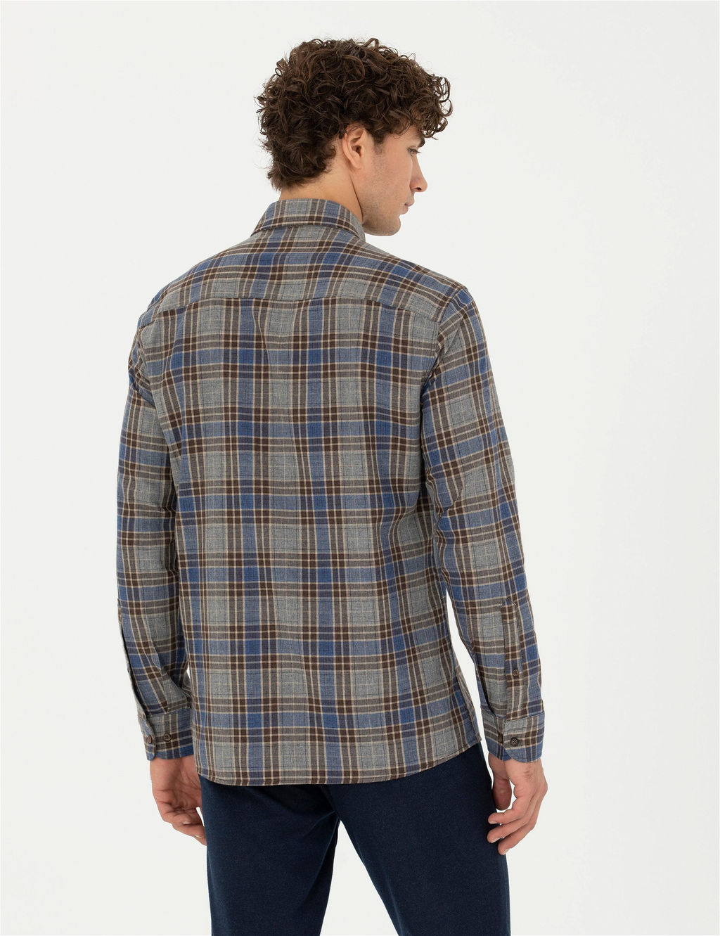 Kahverengi Regular Fit Uzun Kollu G_mlek - Pierre cardin фото 5