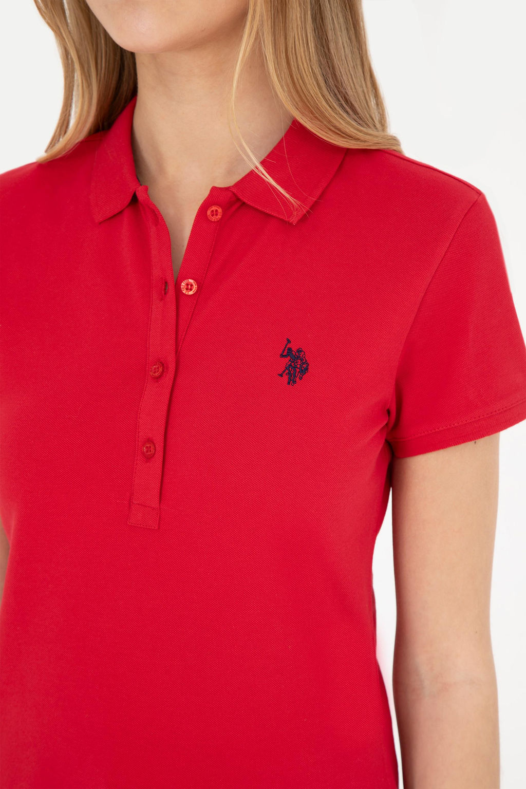Kad_n K_rm_z_ Basic Polo Yaka Ti__rt Sepette S_rpriz _ndirim - U.s. polo assn фото 7