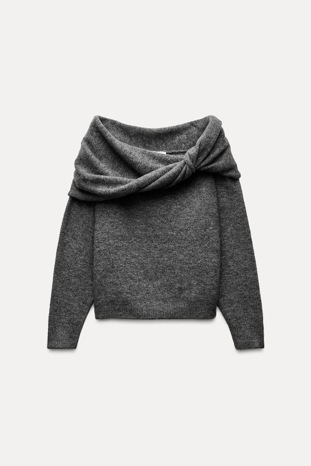 OFF-THE-SHOULDER KNIT SWEATER - Zara фото 5