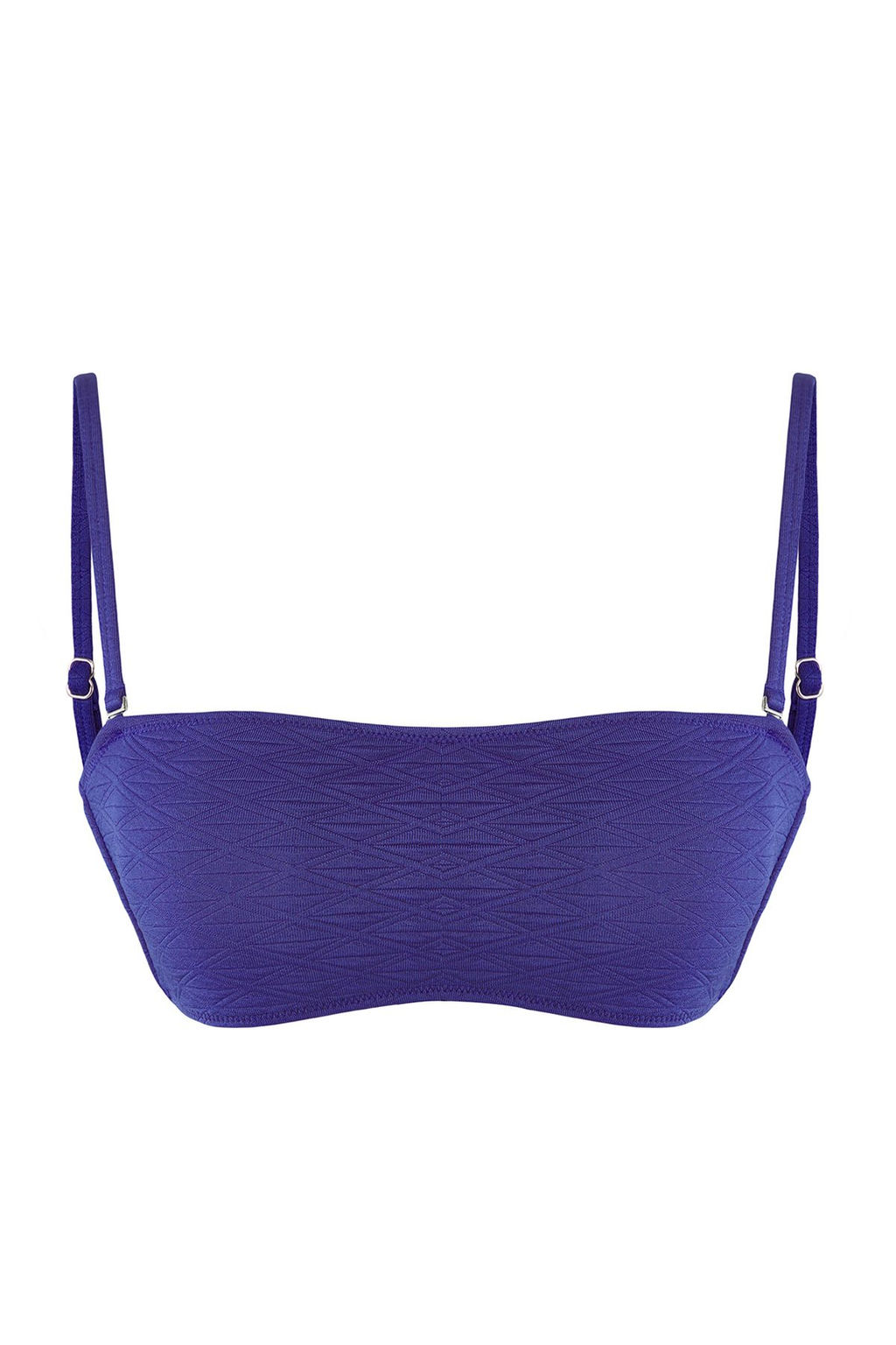 TRENDYOLMILLA Mavi Straplez Dokulu Bikini Ustu TBESS25BU00062  фото 5