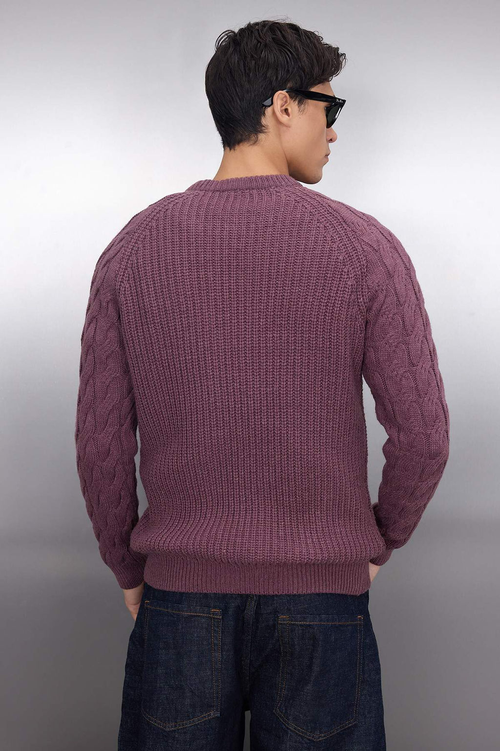 TRENDYOL MAN Ekru Casual Unisex Regular Fit Yunlu Bisiklet Yaka Sac Orgu Detayl? Triko Kazak TMNAW22KZ2059 - Trendyolmilla фото 74