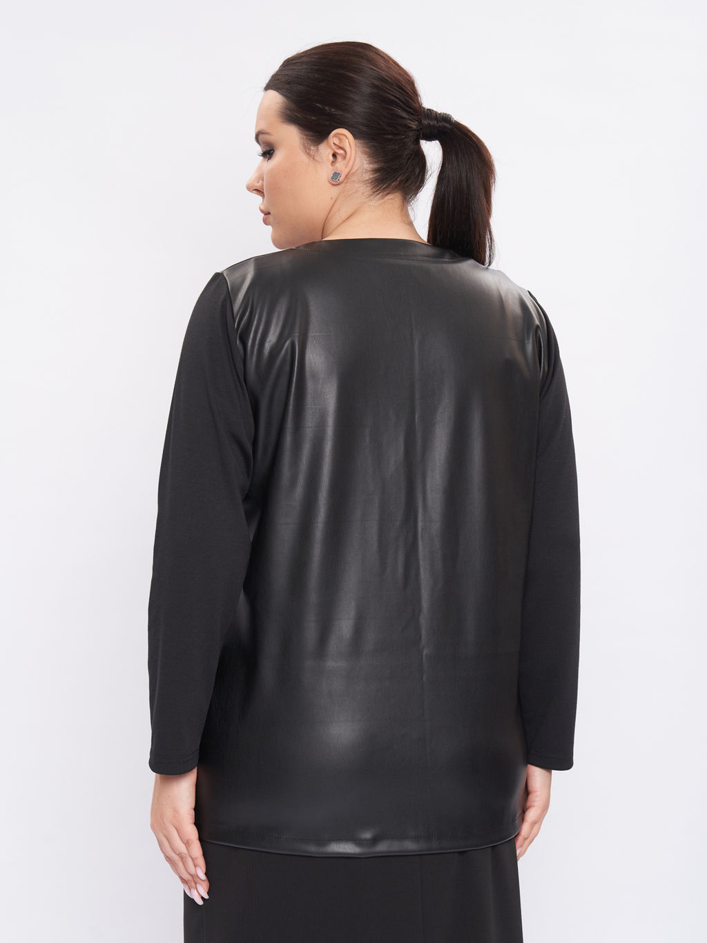 Жакет из эко-кожи GA04234BLK01 - Артесса фото 8
