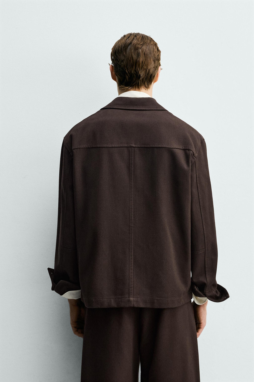 SOBRECAMISA ESTRUCTURA TWILL / Granate