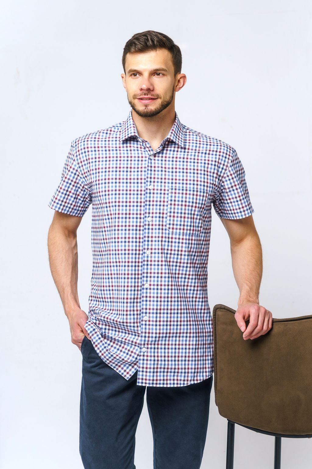 Рубашка 23-08-НТ-02 - Nicolo angi фото 2