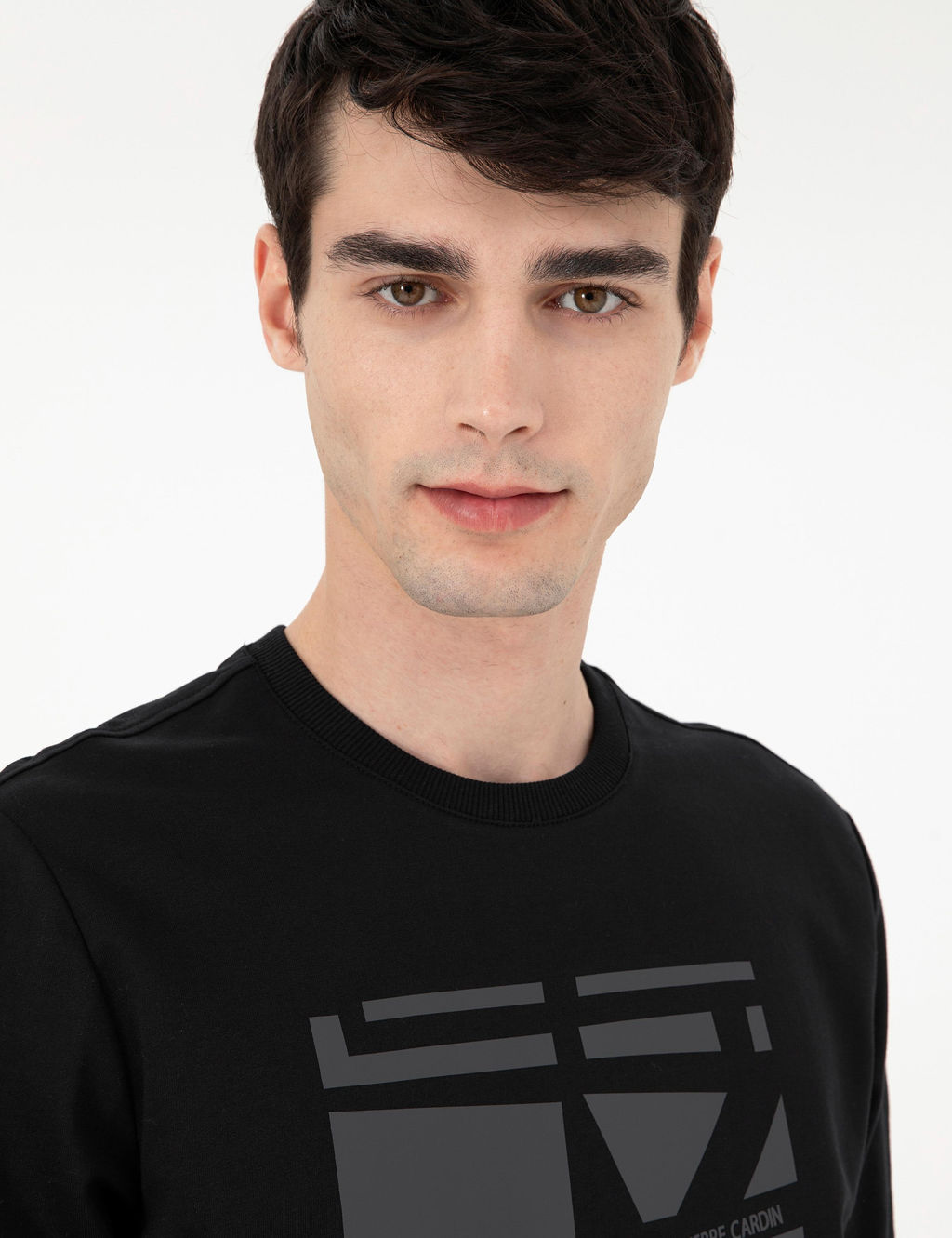 Siyah Regular Fit Sweatshirt - Pierre cardin фото 2