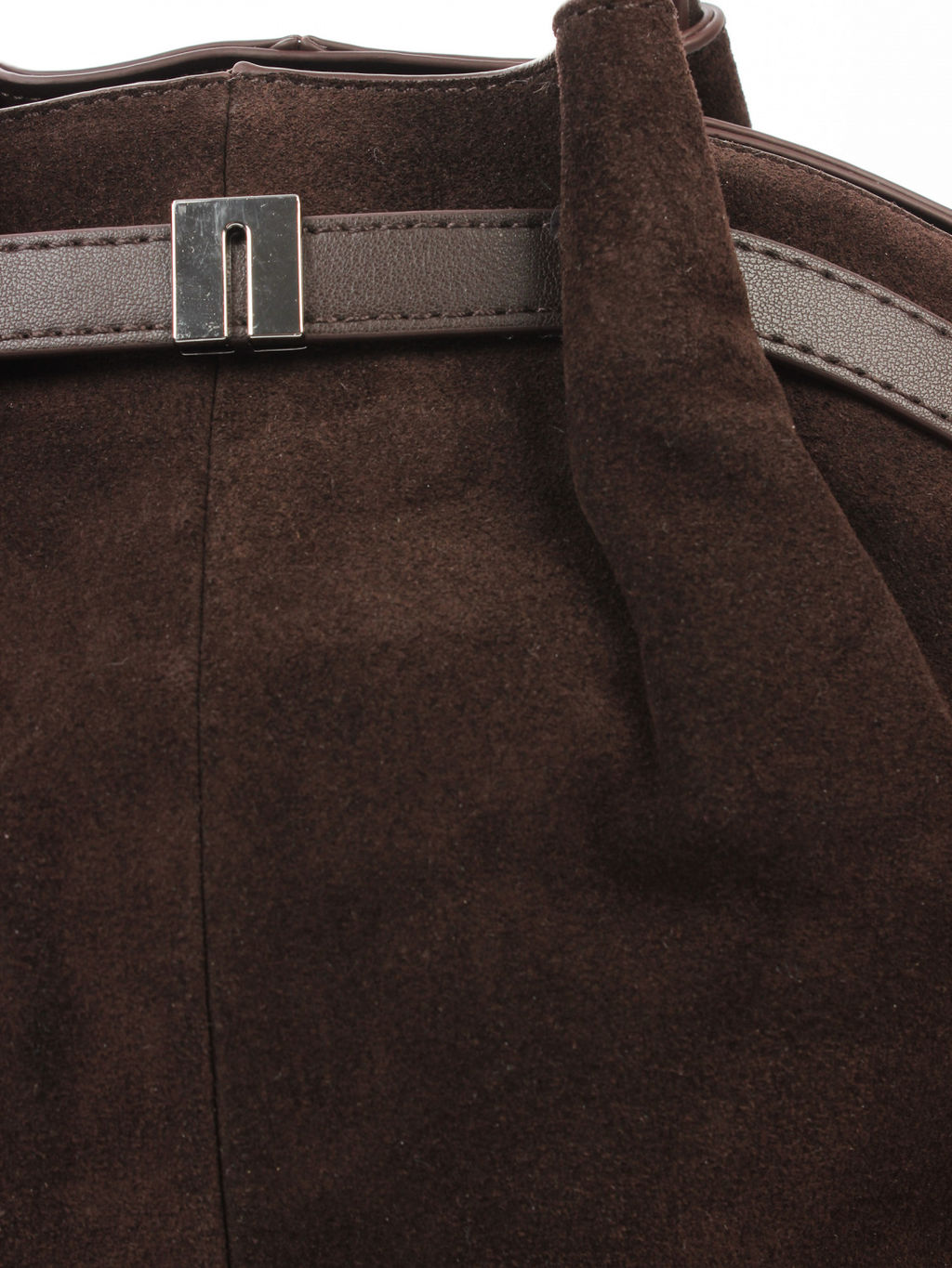 LACCOMA сумка Y2346F-темно коричневый натуральная замша, натуральная кожа полиэстер