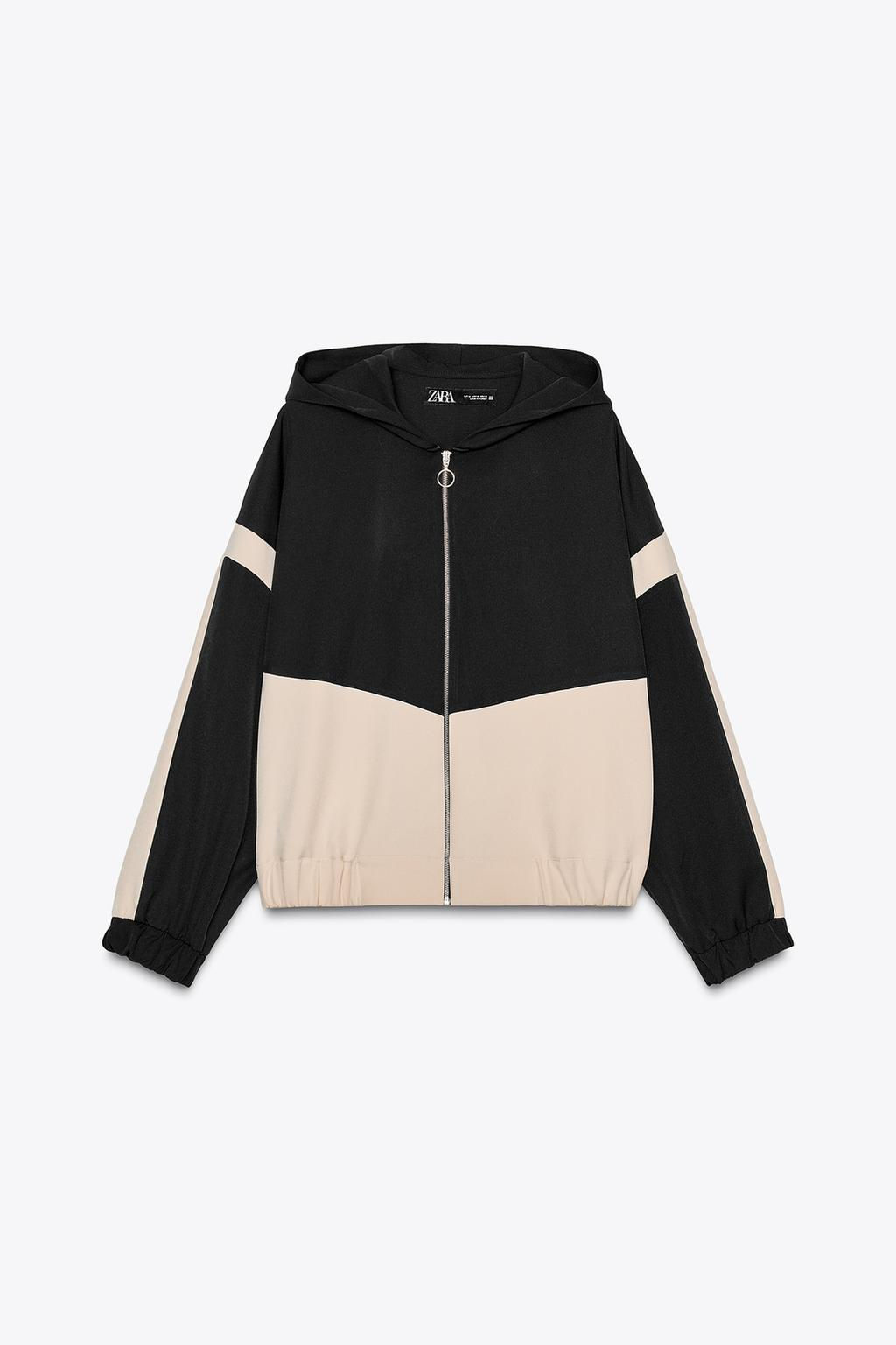 COLOUR-BLOCK HOODED JACKET - Zara фото 3