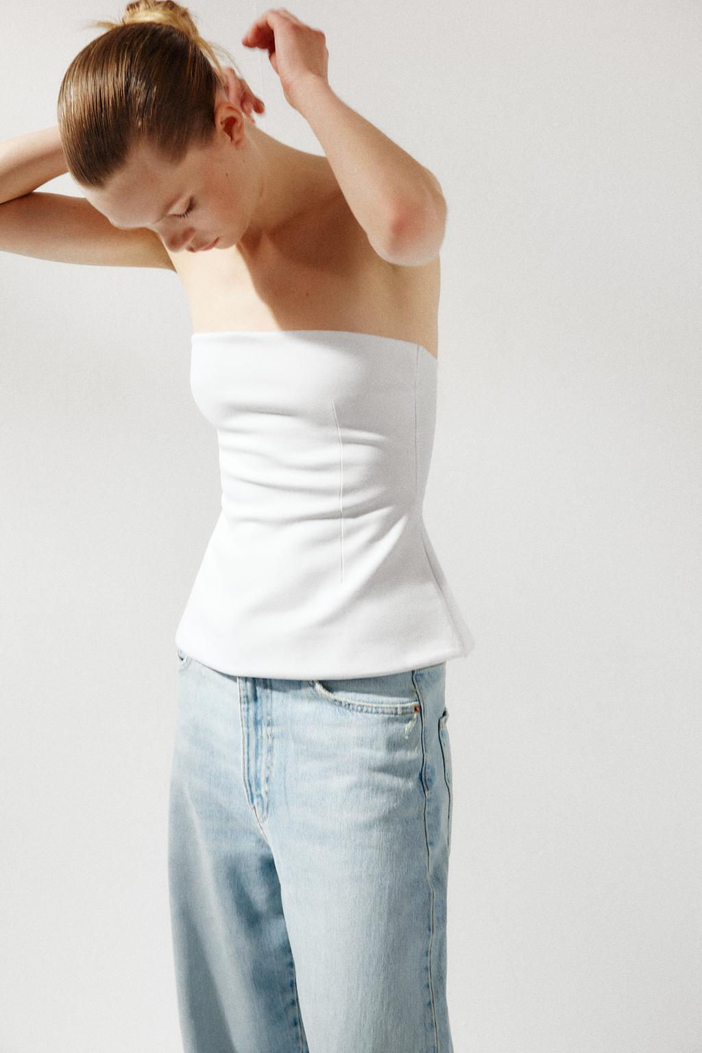 INTERLOCK BANDEAU TOP - Zara фото 27