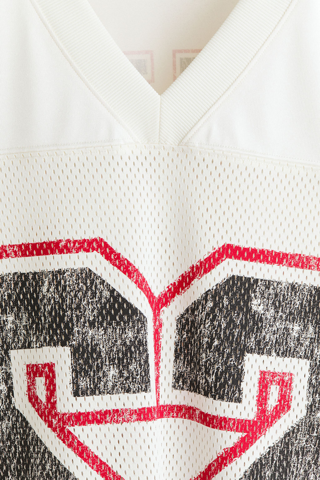 Camiseta de malla estampada Oversized Fit - H&m фото 5
