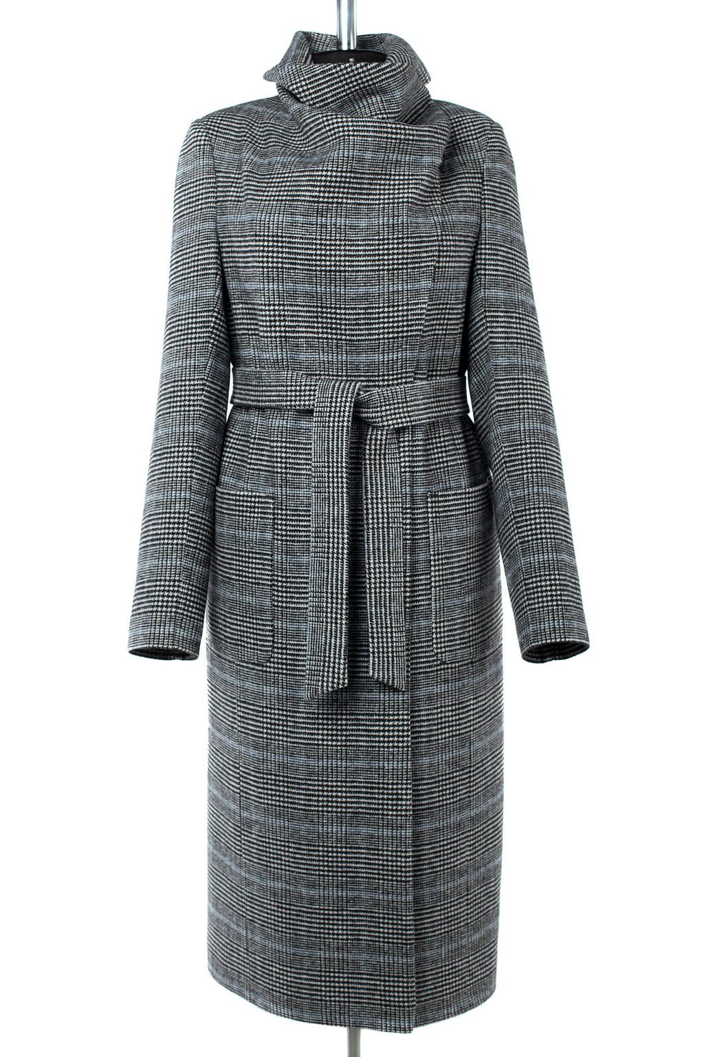 01-10186 Пальто женское демисезонное (пояс) - El podio фото 10