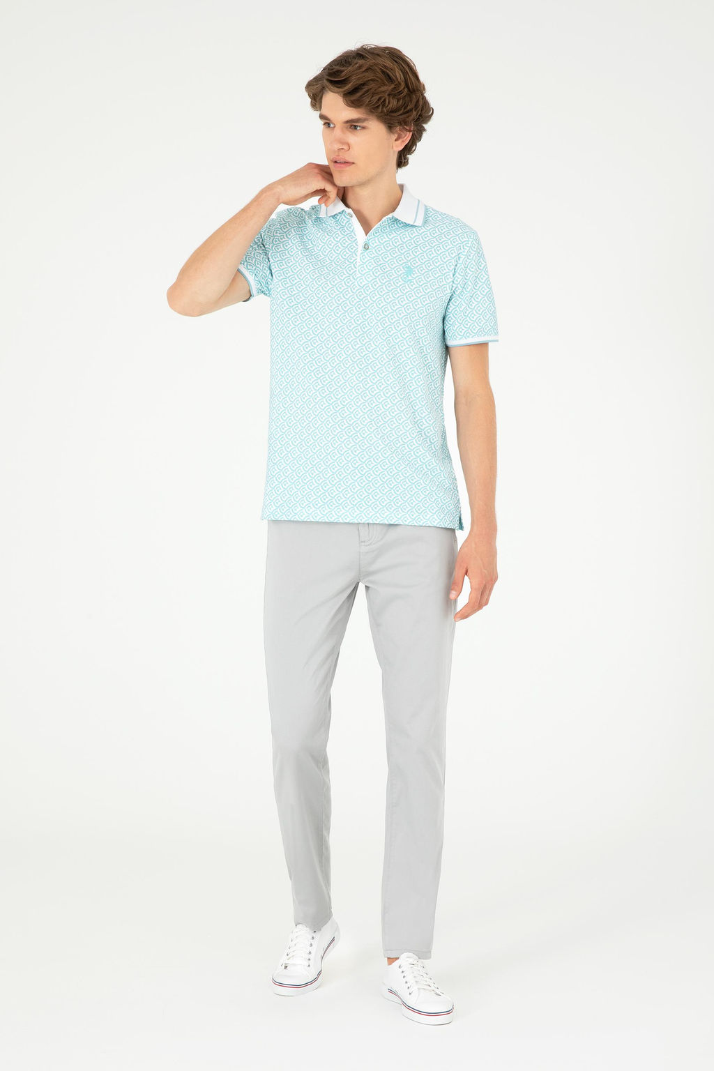 Мужские серые брюки из плотной ткани Неожиданная скидка в корзине - U.s. polo assn фото 7